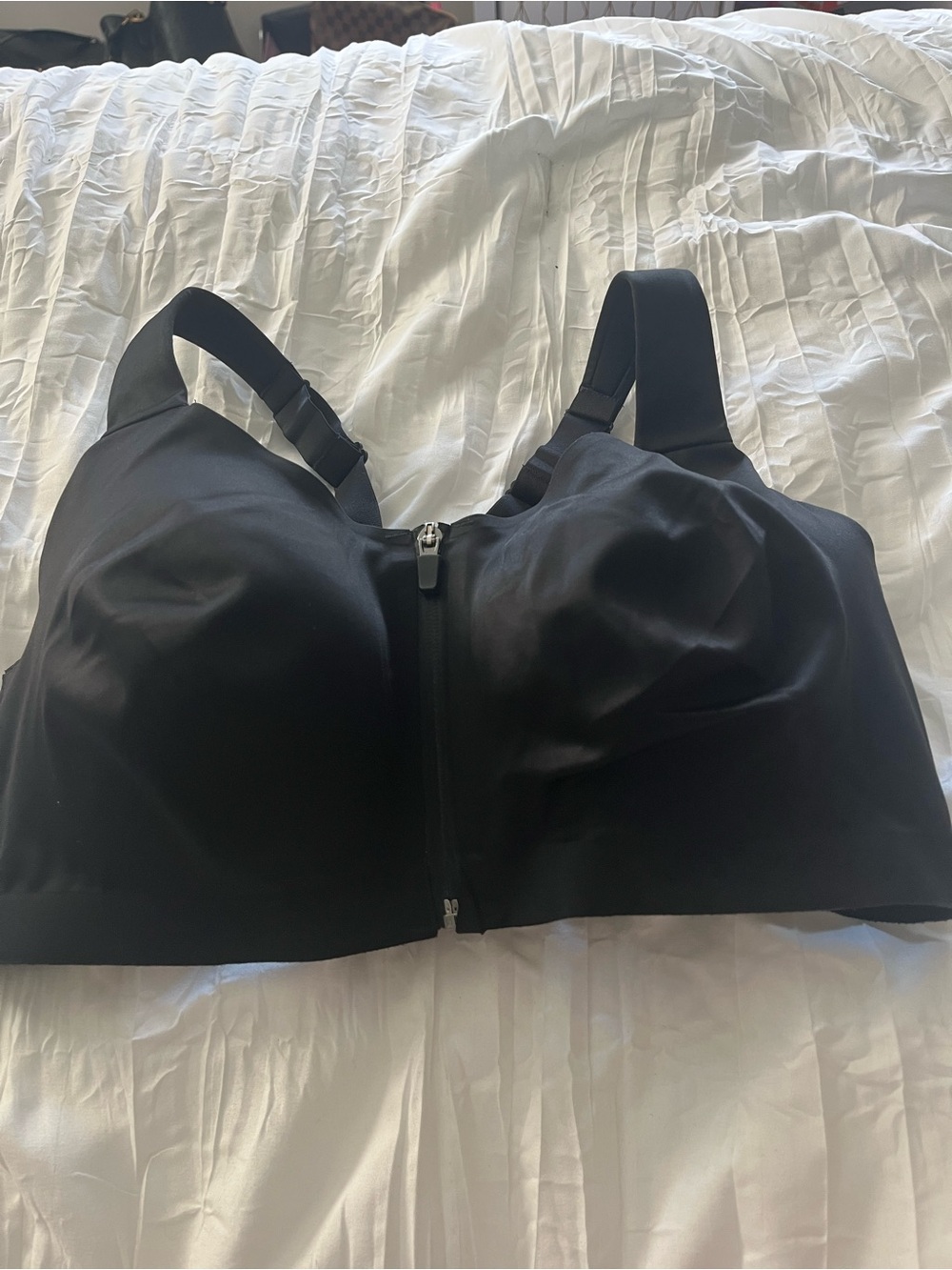 Victoria's Secret Black Front-Zip Support Bra